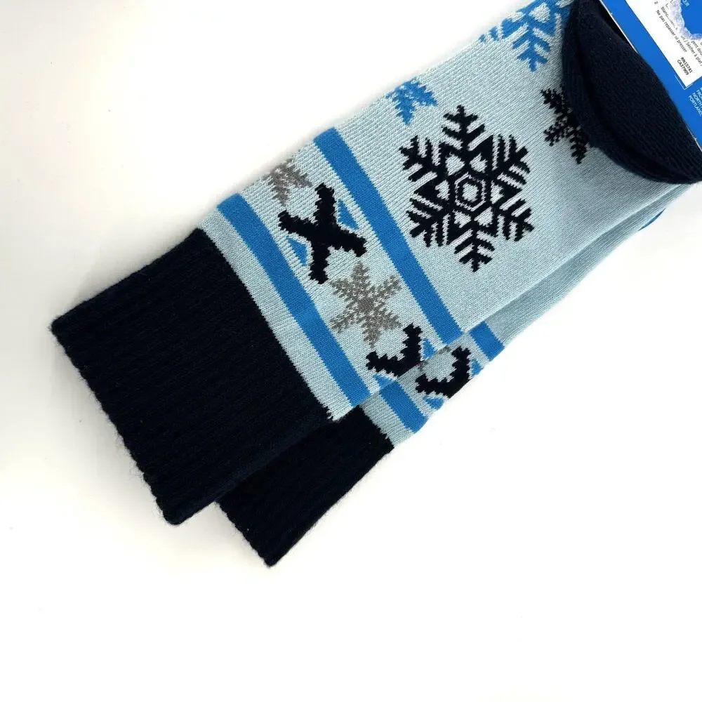 Columbia Women's Thermolite Snowflake Ski Socks Sky Blue Unisex Size Medium